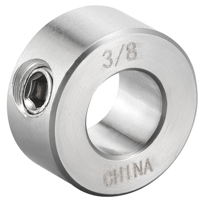 Harfington Drill Stop 3/8"  I.D. Stainless Steel for Set Screws Chuck Woodworking Drill Bits Depth Holder 2Pcs