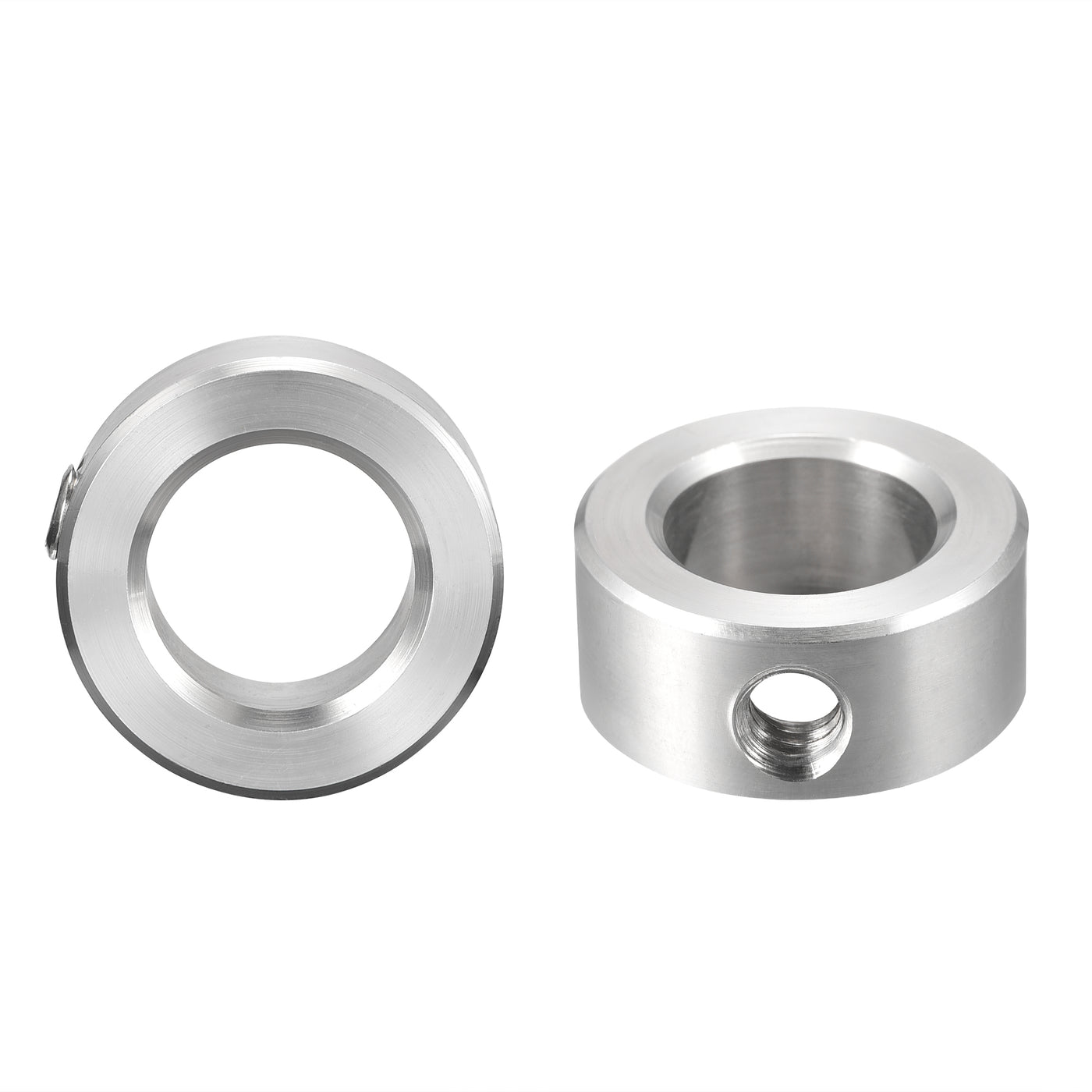 Harfington Drill Stop 5/8"  I.D. Stainless Steel for Set Screws Chuck Woodworking Drill Bits Depth Holder 2Pcs