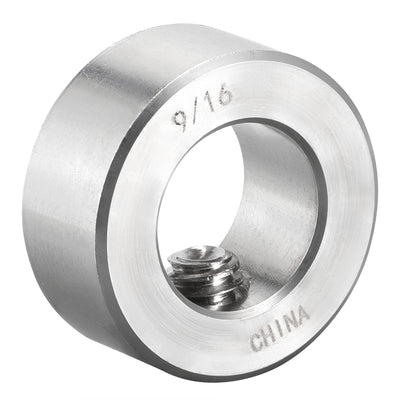 Harfington Drill Stop 9/16"  I.D. Stainless Steel for Set Screws Chuck Woodworking Drill Bits Depth Holder 2Pcs