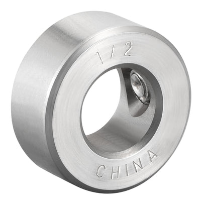 Harfington Drill Stop 1/2"  I.D. Stainless Steel for Set Screws Chuck Woodworking Drill Bits Depth Holder 4Pcs