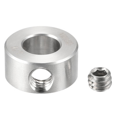 Harfington Drill Stop 3/8"  I.D. Stainless Steel for Set Screws Chuck Woodworking Drill Bits Depth Holder 4Pcs