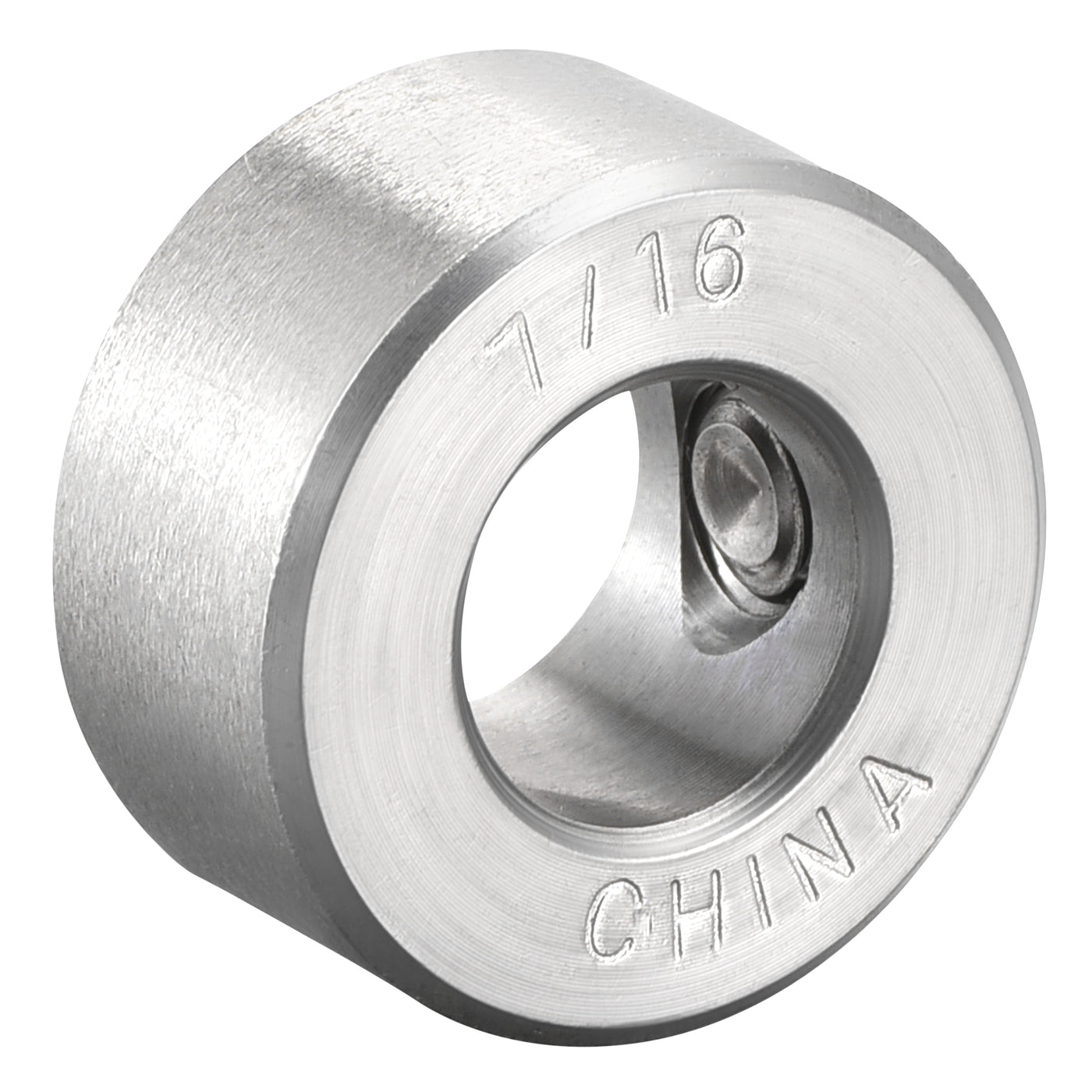 Harfington Drill Stop 7/16"  I.D. Stainless Steel for Set Screws Chuck Woodworking Drill Bits Depth Holder 4Pcs