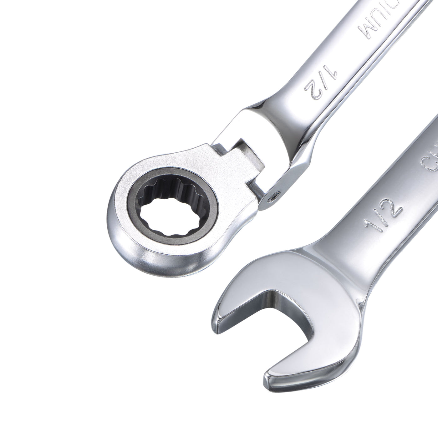 Harfington Flex-Head Ratcheting Combination Wrench SAE 72 Teeth 12 Point Box Ended