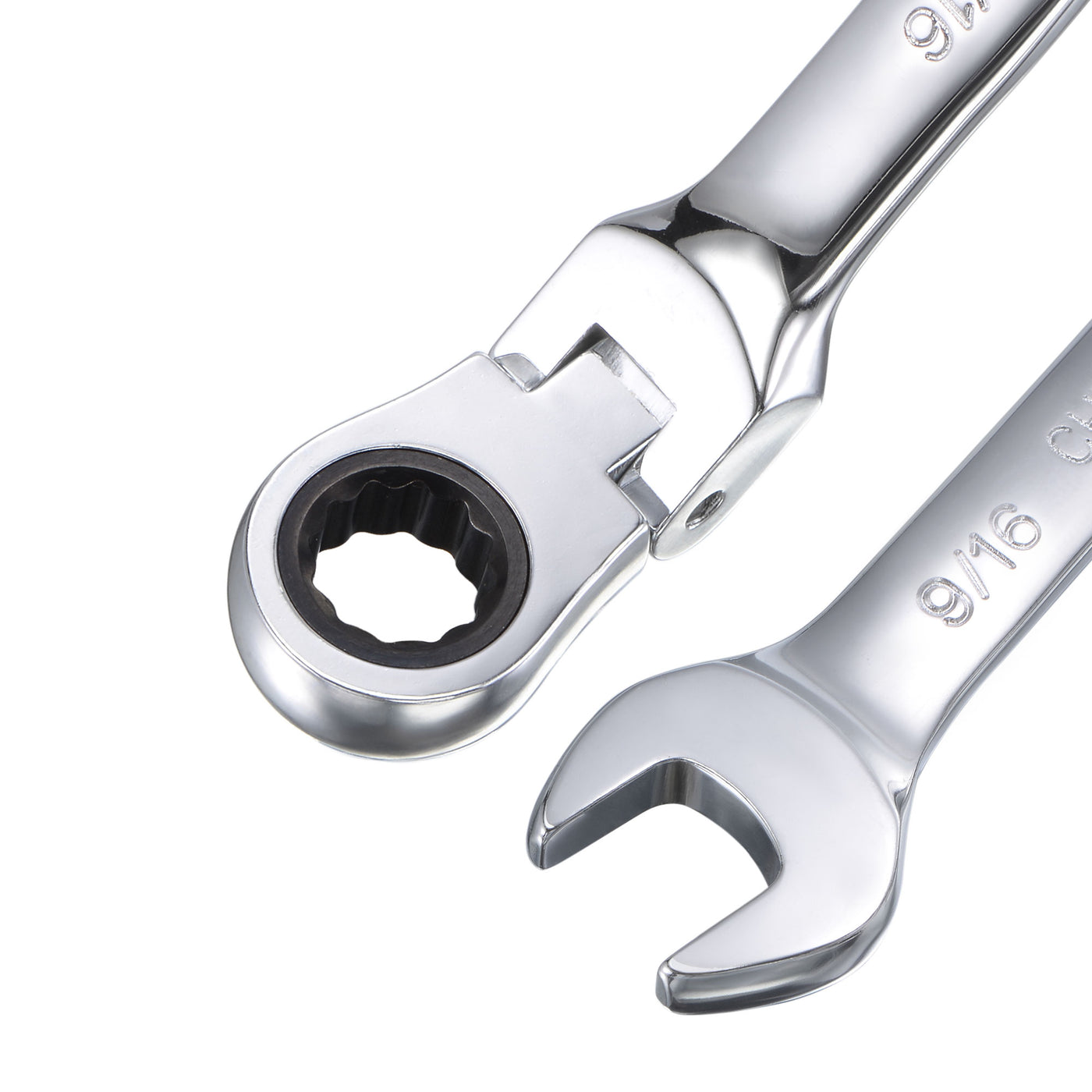 Harfington Flex-Head Ratcheting Combination Wrench SAE 72 Teeth 12 Point Box Ended