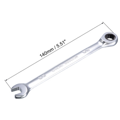 Harfington Ratcheting Combination Wrench SAE 72 Teeth 12 Point Box Ended Tools, Cr-V