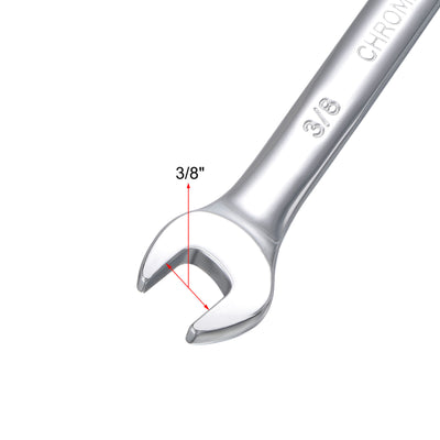 Harfington Ratcheting Combination Wrench SAE 72 Teeth 12 Point Box Ended Tools, Cr-V