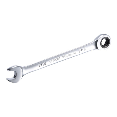 Harfington Ratcheting Combination Wrench SAE 72 Teeth 12 Point Box Ended Tools, Cr-V