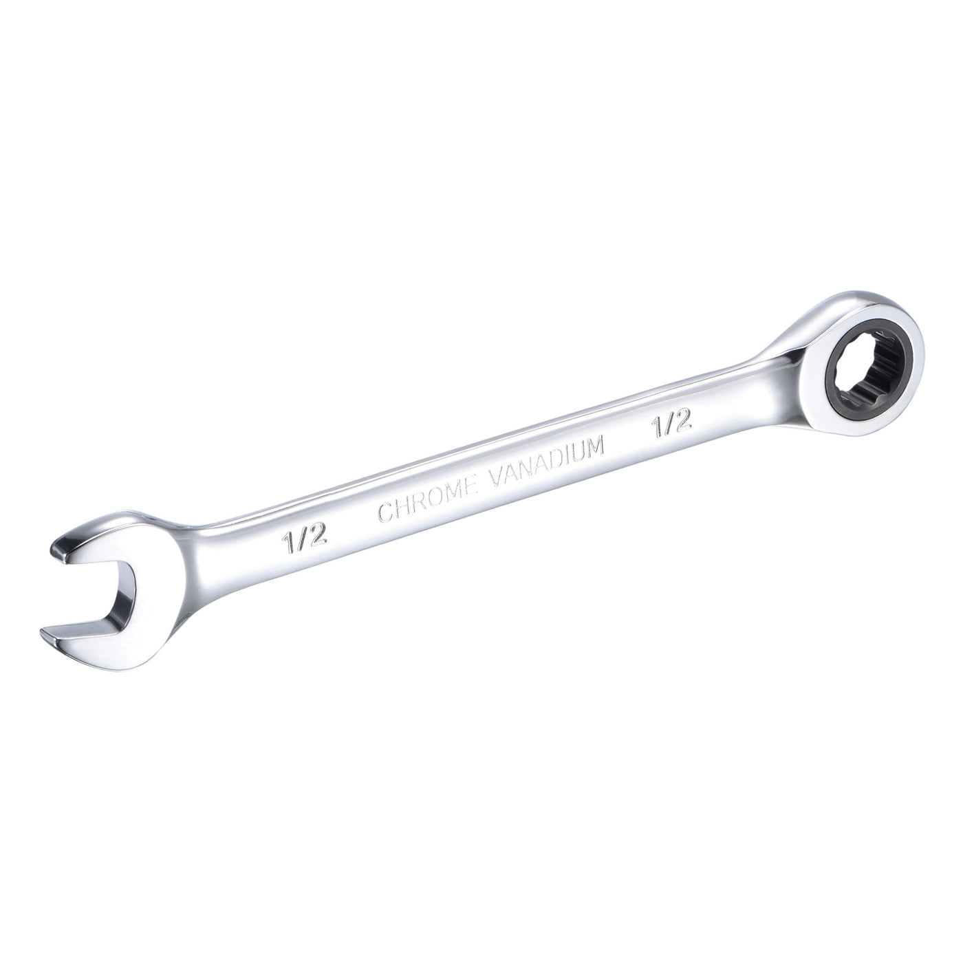 Harfington Ratcheting Combination Wrench SAE 72 Teeth 12 Point Box Ended Tools, Cr-V