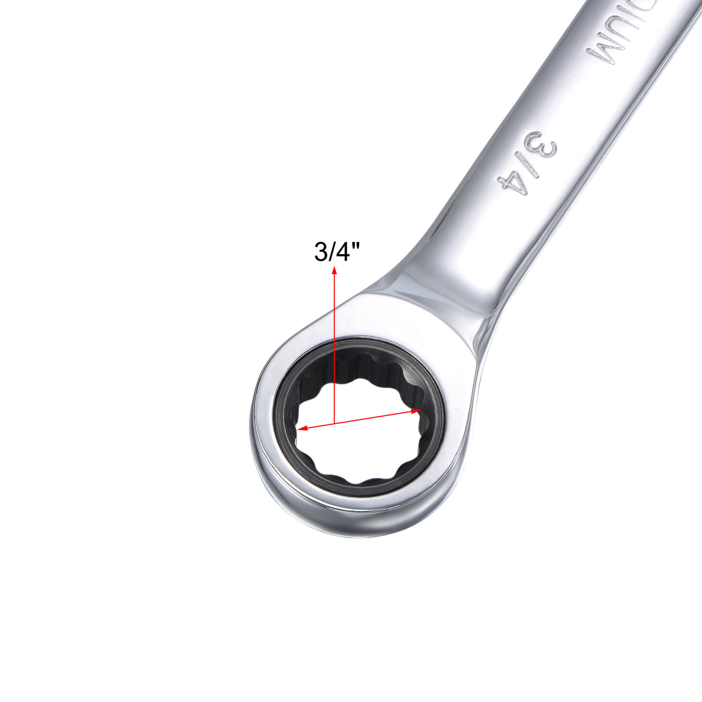 Harfington Ratcheting Combination Wrench SAE 72 Teeth 12 Point Box Ended Tools, Cr-V