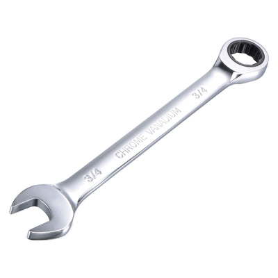 Harfington Ratcheting Combination Wrench SAE 72 Teeth 12 Point Box Ended Tools, Cr-V