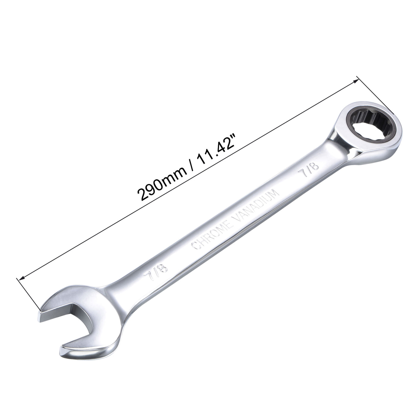 Harfington Ratcheting Combination Wrench SAE 72 Teeth 12 Point Box Ended Tools, Cr-V