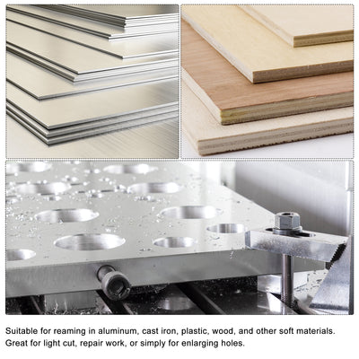 Harfington Chucking Reamer Set H8 Lathe Machine Reamer Straight Flute (2mm-10mm) 9pcs