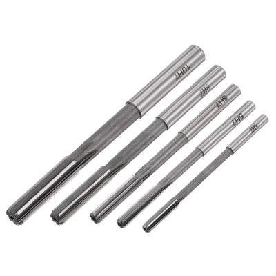 Harfington Chucking Reamer Set H7 Lathe Machine Reamer Straight Flute (4mm-10mm) 5pcs