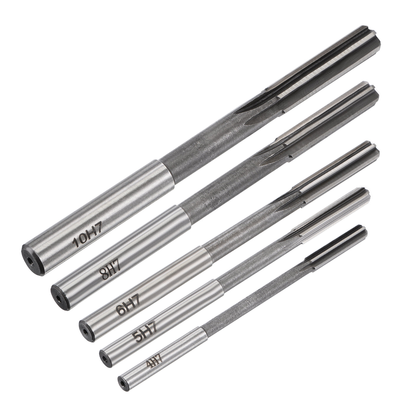 Harfington Chucking Reamer Set H7 Lathe Machine Reamer Straight Flute (4mm-10mm) 5pcs