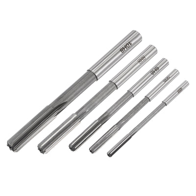 Harfington Chucking Reamer Set H8 Lathe Machine Reamer Straight Flute (4mm-10mm) 5pcs
