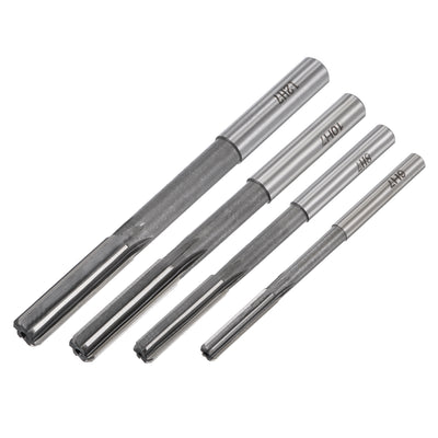 Harfington Chucking Reamer Set H7 Lathe Machine Reamer Straight Flute (6mm-12mm) 4pcs