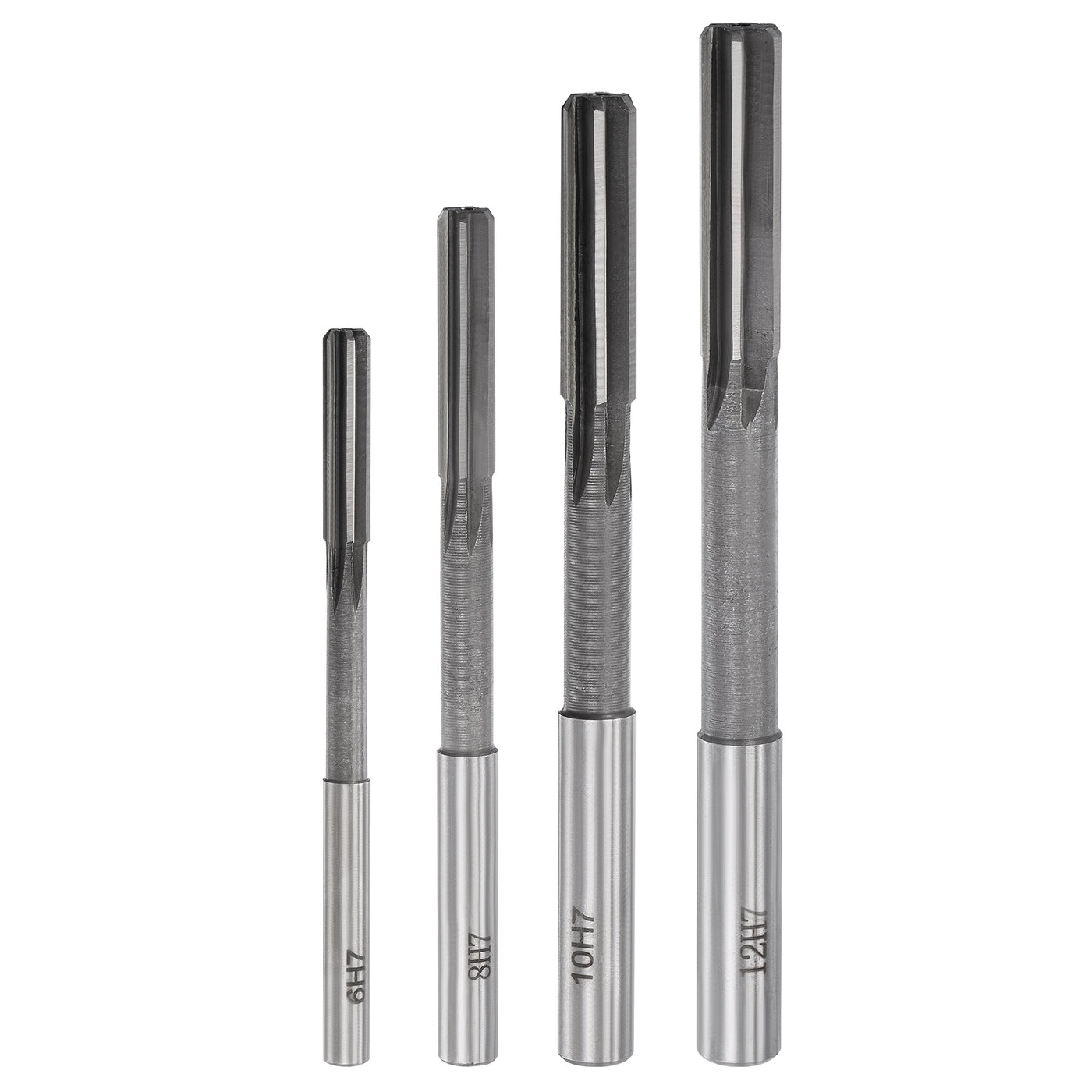 Harfington Chucking Reamer Set H7 Lathe Machine Reamer Straight Flute (6mm-12mm) 4pcs