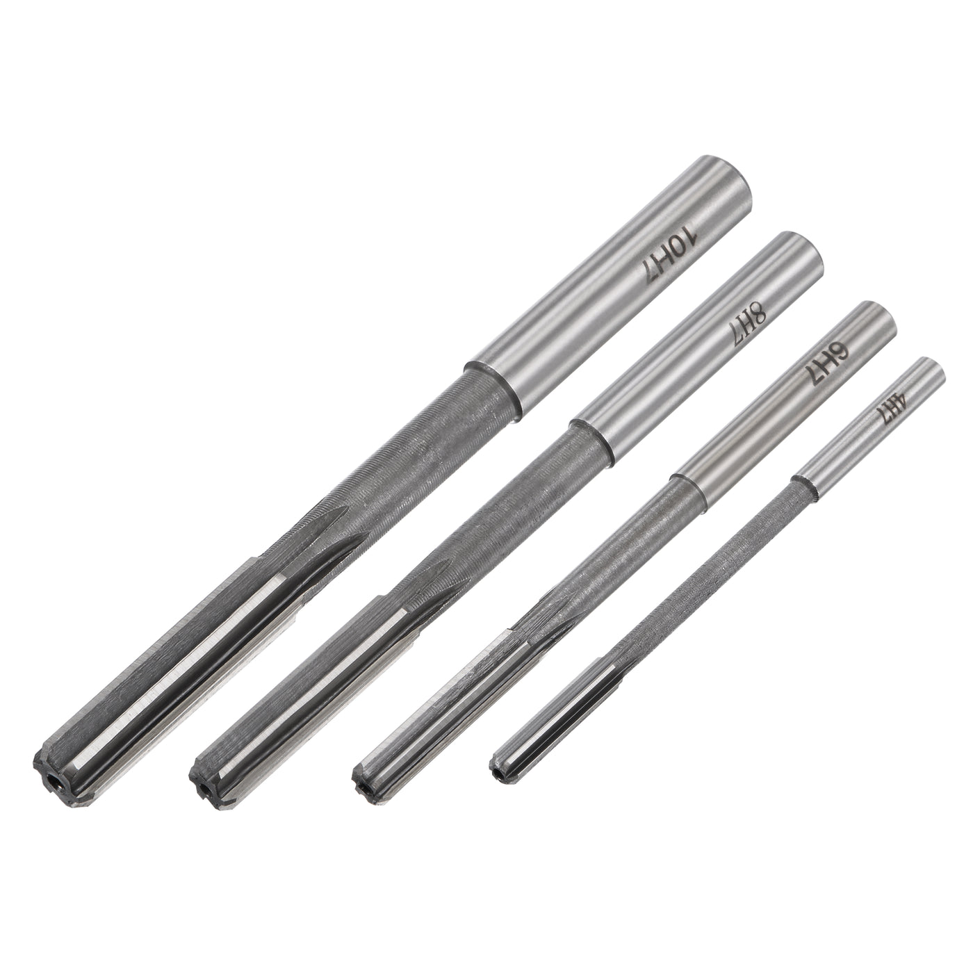 Harfington Chucking Reamer Set H7 Lathe Machine Reamer Straight Flute (4mm-10mm) 4pcs