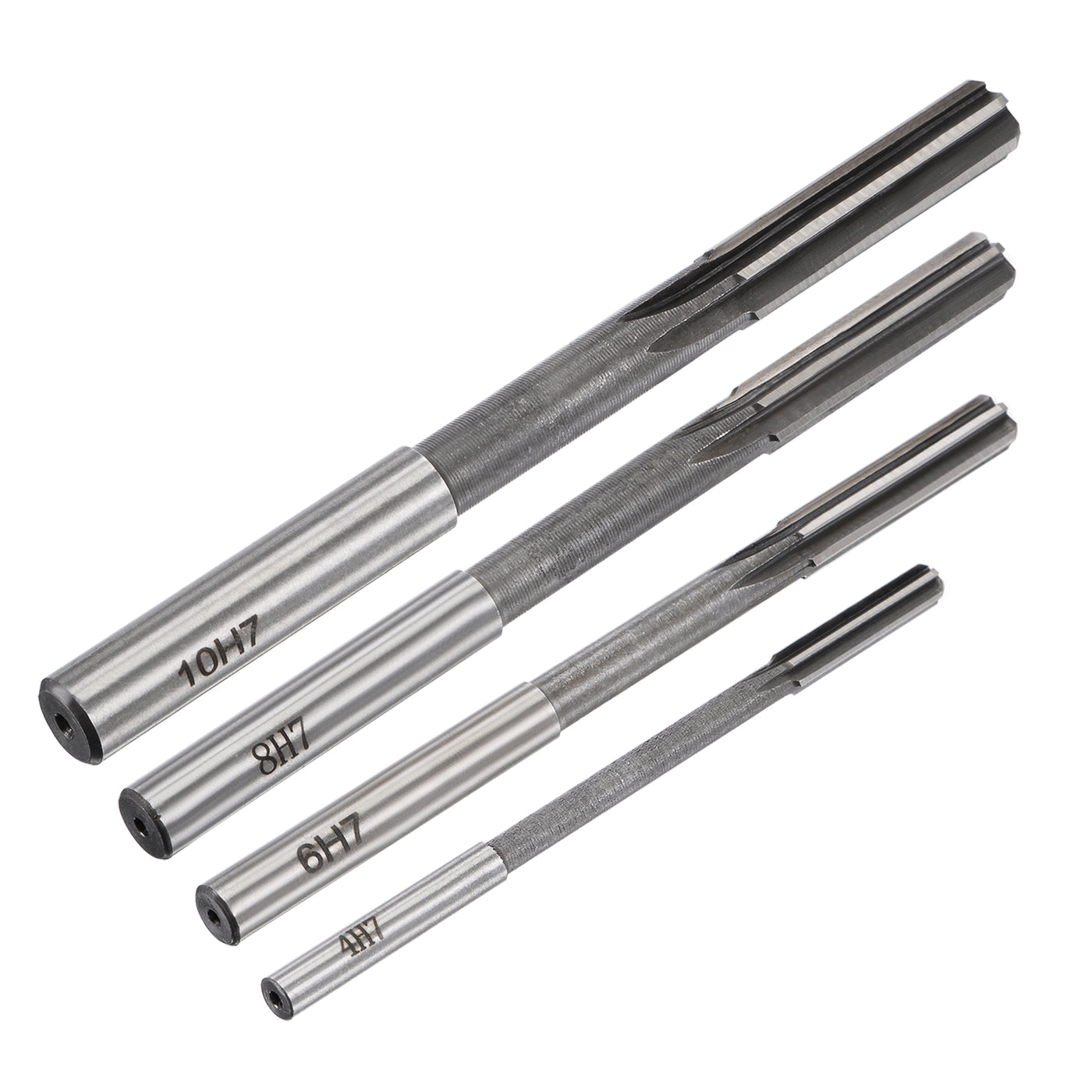 Harfington Chucking Reamer Set H7 Lathe Machine Reamer Straight Flute (4mm-10mm) 4pcs