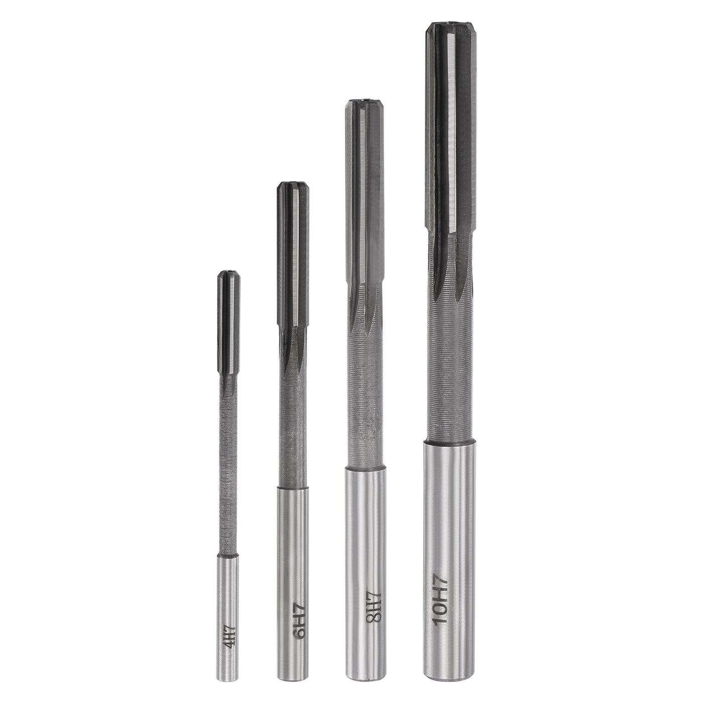Harfington Chucking Reamer Set H7 Lathe Machine Reamer Straight Flute (4mm-10mm) 4pcs