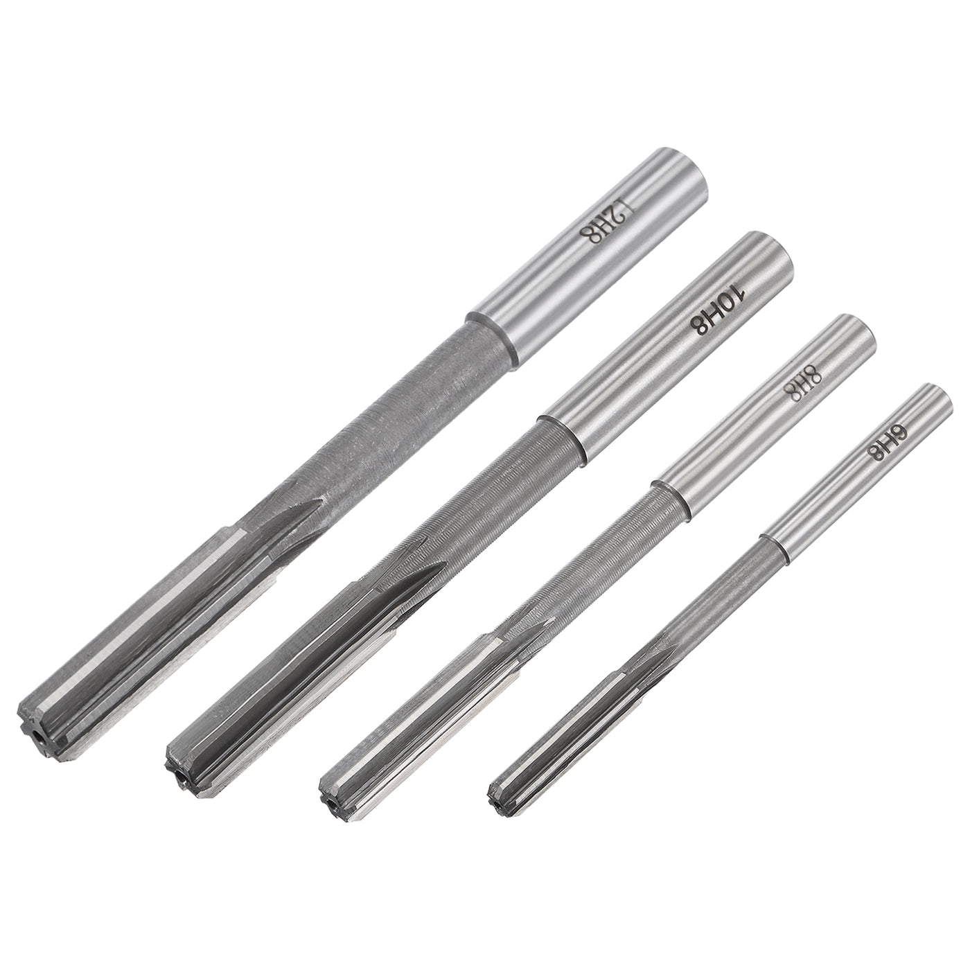 Harfington Chucking Reamer Set H8 Lathe Machine Reamer Straight Flute (4mm-10mm) 4pcs
