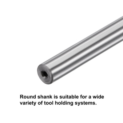 Harfington Chucking Machine Reamer Carbide Tip Straight Flute High Speed Steel Tool