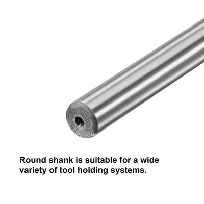 Harfington Chucking Machine Reamer Carbide Tip Straight Flute High Speed Steel Tool