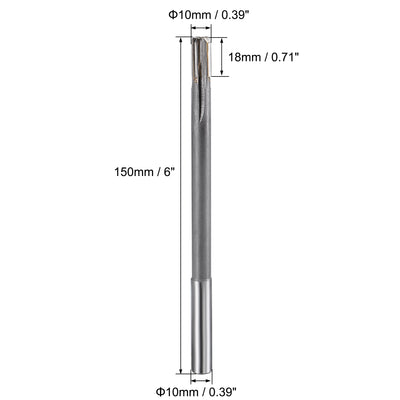 Harfington Chucking Machine Reamer Carbide Tip Straight Flute High Speed Steel Tool