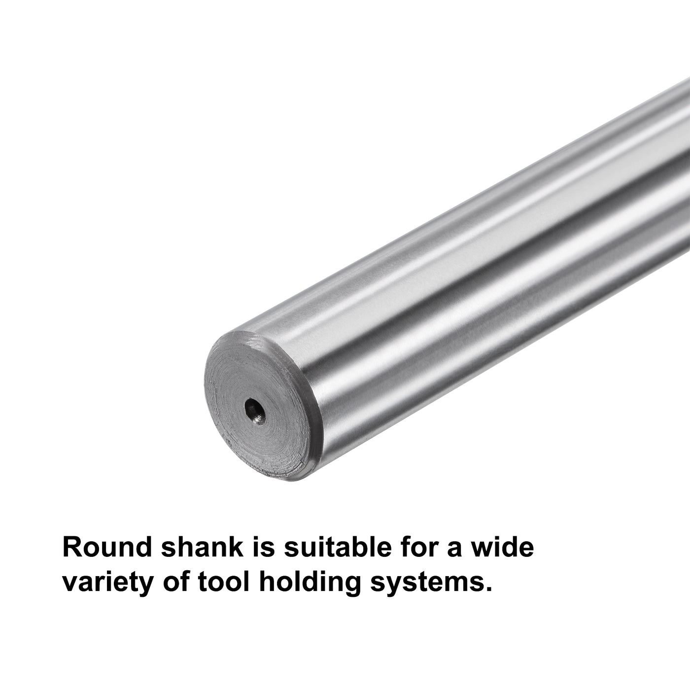 Harfington Chucking Machine Reamer Carbide Tip Straight Flute High Speed Steel Tool