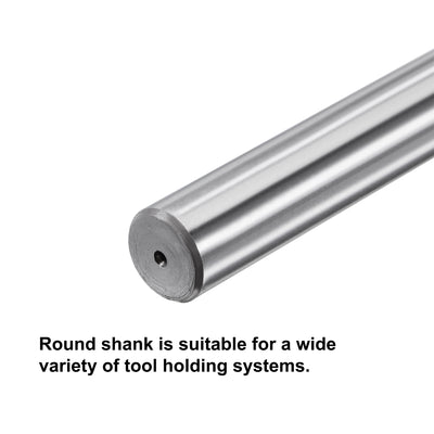 Harfington Chucking Machine Reamer Carbide Tip Straight Flute High Speed Steel Tool