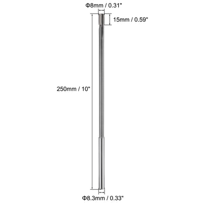 Harfington Chucking Machine Reamer Carbide Tip Straight Flute High Speed Steel Tool
