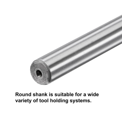 Harfington Chucking Machine Reamer Carbide Tip Straight Flute High Speed Steel Tool