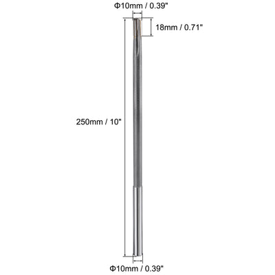 Harfington Chucking Machine Reamer Carbide Tip Straight Flute High Speed Steel Tool