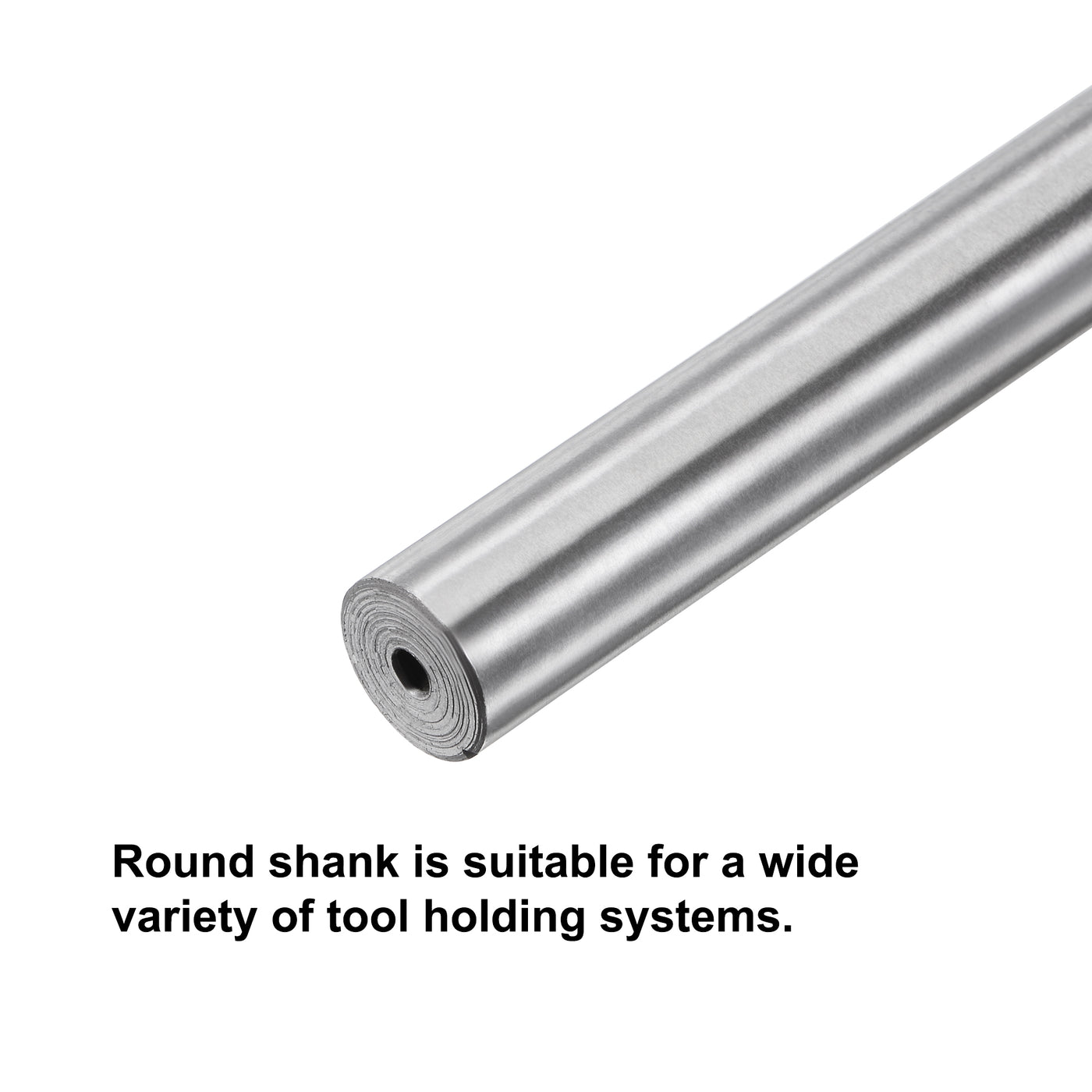 Harfington Chucking Machine Reamer Carbide Tip Straight Flute High Speed Steel Tool