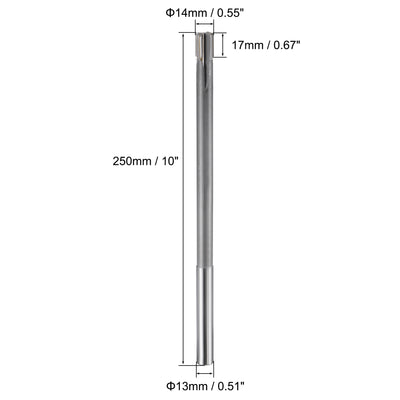 Harfington Chucking Machine Reamer Carbide Tip Straight Flute High Speed Steel Tool