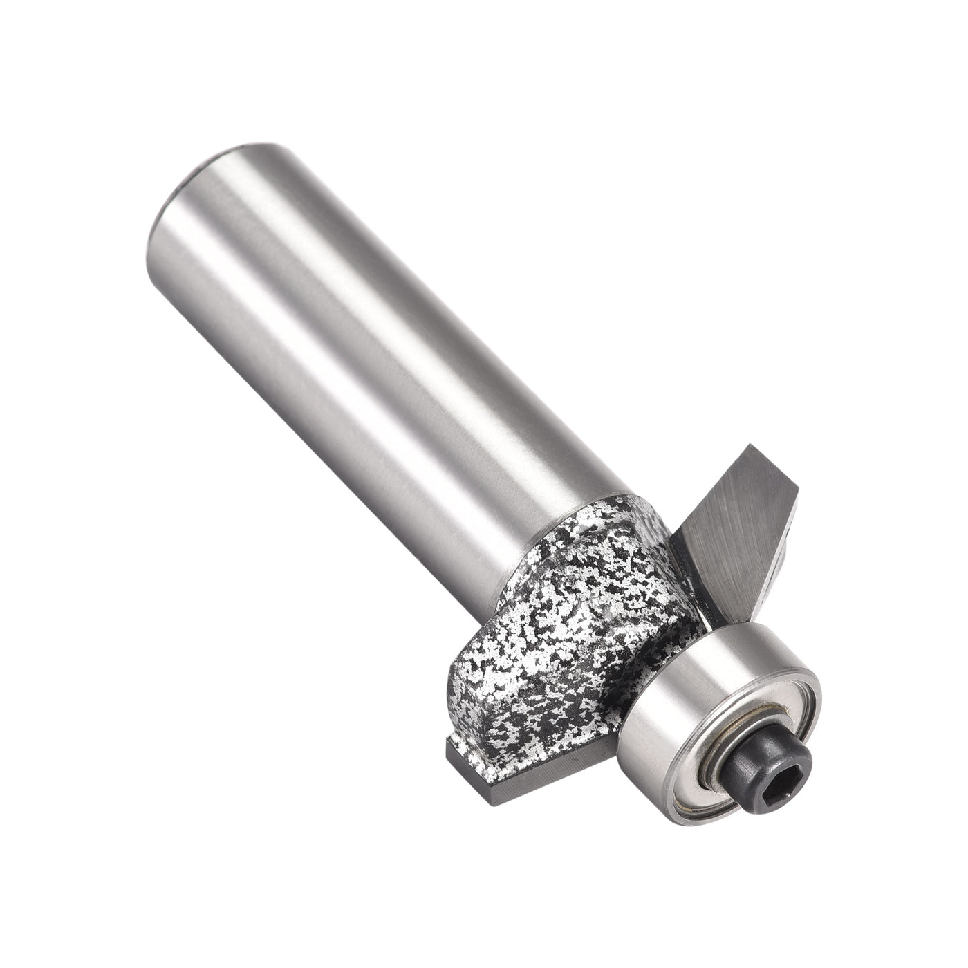 Harfington Chamfer Router Bit 60 Degree 1/2" Shank 11mm Cutting Height, Carbide Tipped Edge Bevel Forming Tool for Woodworking, 27.3mm Cutting Dia