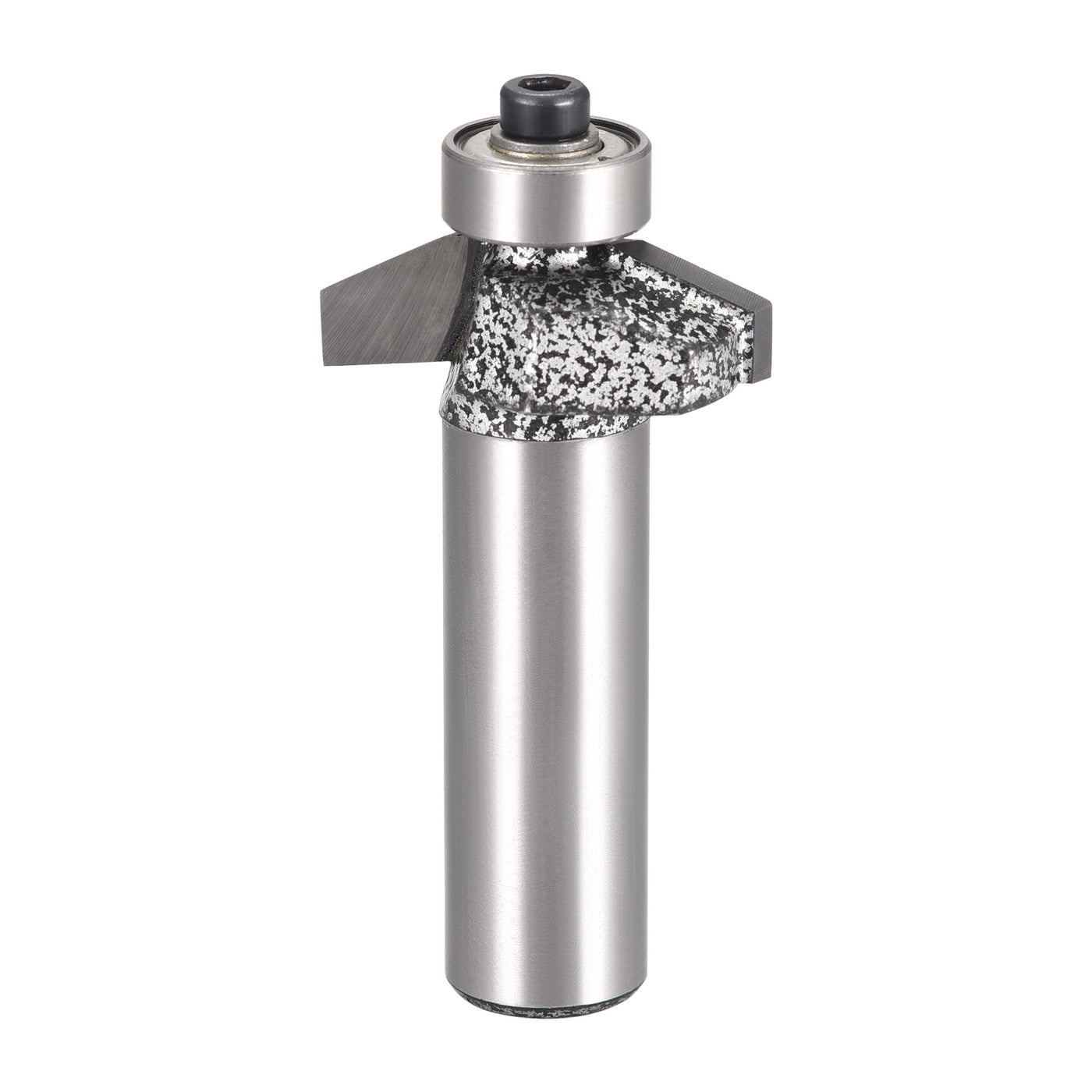 Harfington Chamfer Router Bit 60 Degree 1/2" Shank 11mm Cutting Height, Carbide Tipped Edge Bevel Forming Tool for Woodworking, 27.3mm Cutting Dia