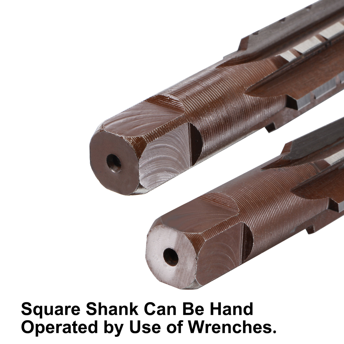 Harfington MT2 Morse Taper Reamer Coarse and Finish Set H8 Alloy Tool Steel 6 Flutes 2pcs