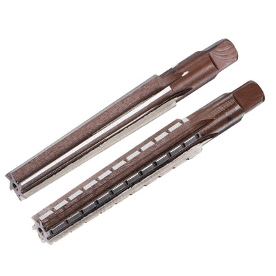 Harfington MT2 Morse Taper Reamer Coarse and Finish Set H8 Alloy Tool Steel 6 Flutes 2pcs