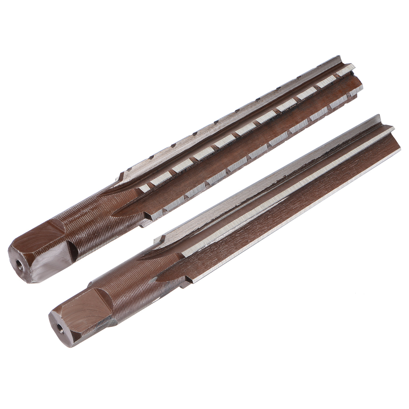 Harfington MT2 Morse Taper Reamer Coarse and Finish Set H8 Alloy Tool Steel 6 Flutes 2pcs