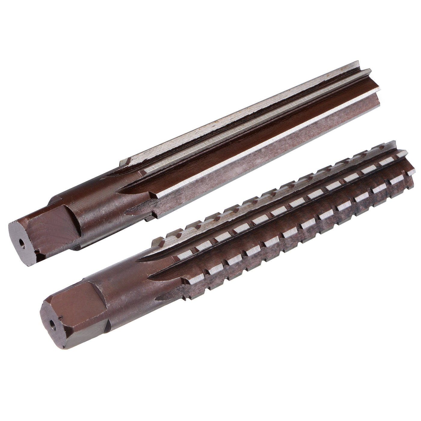 Harfington 2pcs MT3 Morse Taper Reamer Coarse and Finish Set H8 Alloy Tool Steel 6 Flutes