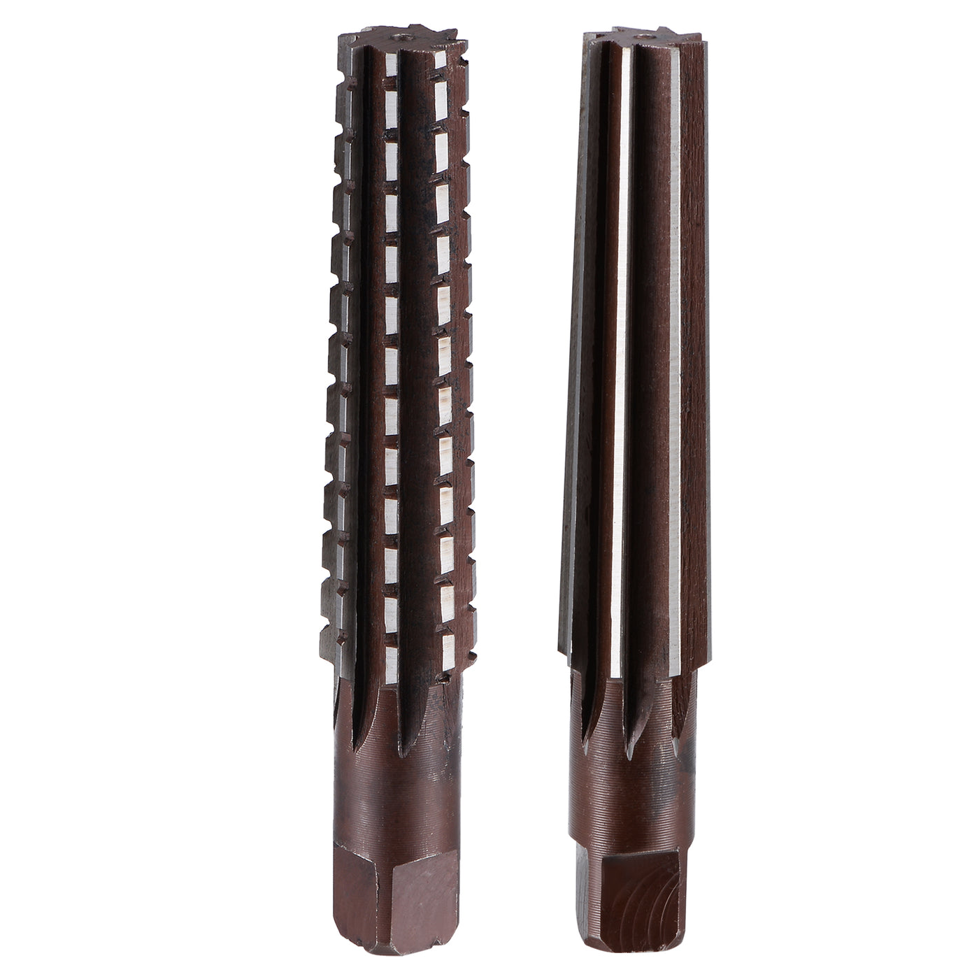 Harfington 2pcs MT3 Morse Taper Reamer Coarse and Finish Set H8 Alloy Tool Steel 6 Flutes