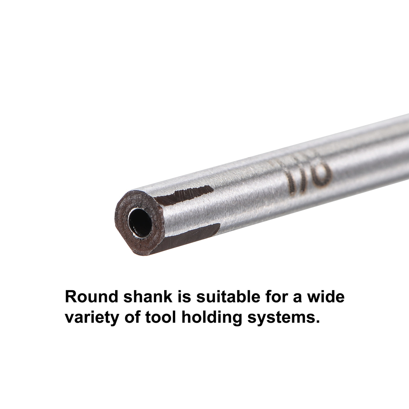 Harfington 1/8" Hand Reamer H8 Alloy Tool Steel 6 Flutes Straight Shank Cutter