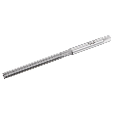 Harfington 3/16" Hand Reamer H8 Alloy Tool Steel 6 Flutes Straight Shank Milling Cutter