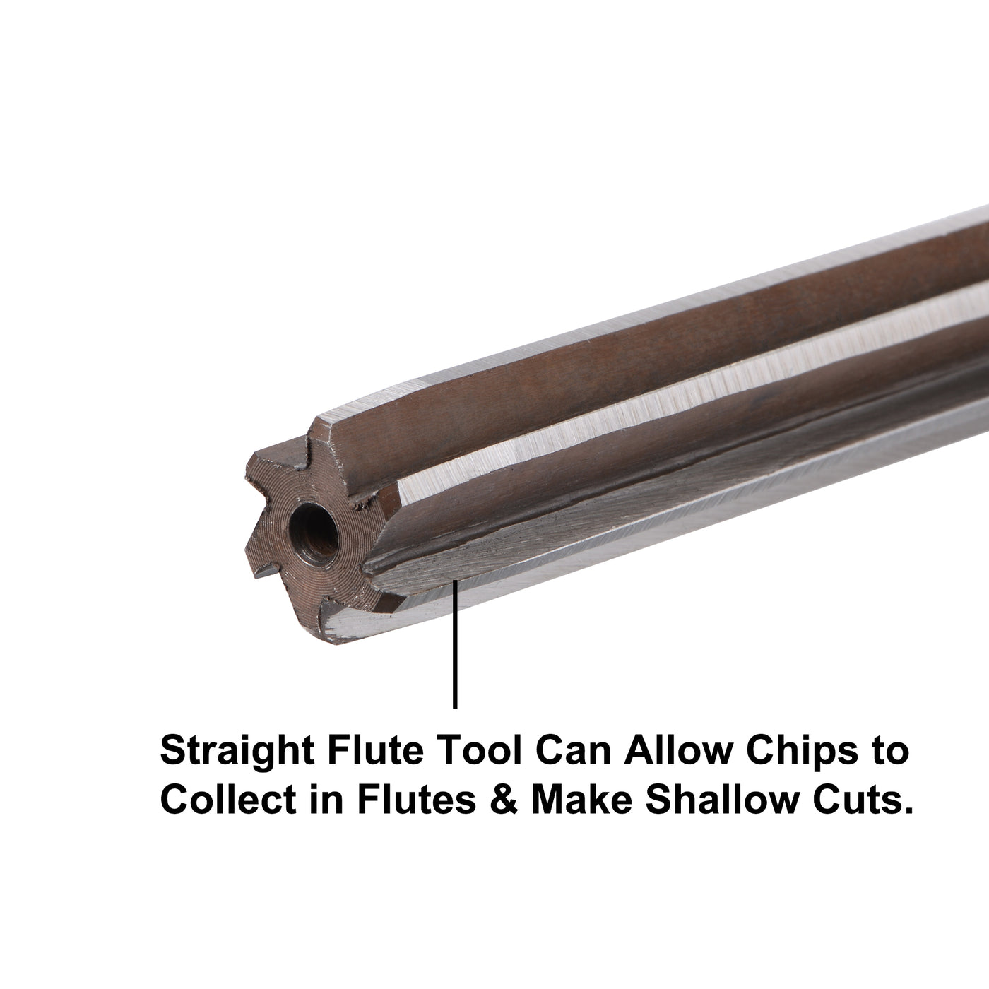Harfington Hand Reamer Alloy Tool Steel Flutes Straight Shank Cutter
