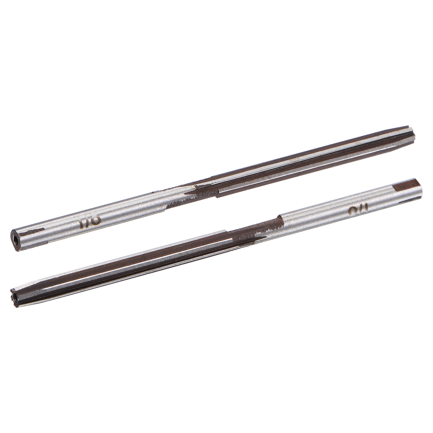 Harfington 1/8" Hand Reamer H8 Alloy Tool Steel 6 Flutes Straight Shank Cutter 2pcs