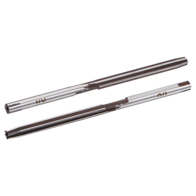 Harfington 1/8" Hand Reamer H8 Alloy Tool Steel 6 Flutes Straight Shank Cutter 2pcs