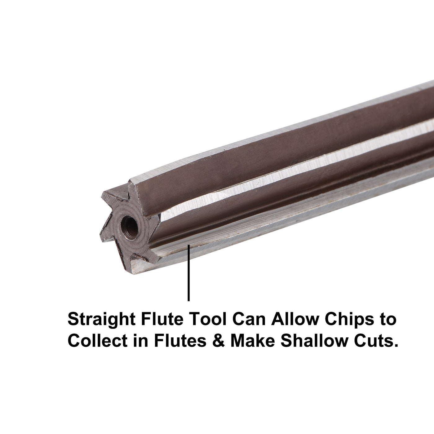 Harfington Hand Reamer H8 Alloy Tool Steel Flutes Straight Shank Cutter Tool