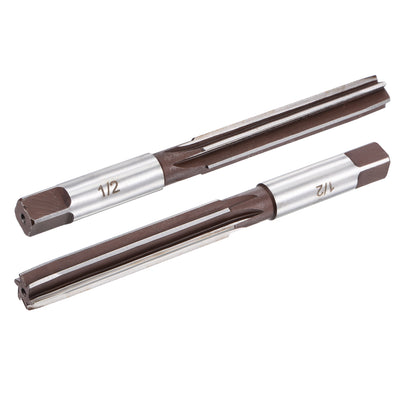 Harfington Hand Reamer H8 Alloy Tool Steel Flutes Straight Shank Cutter Tool