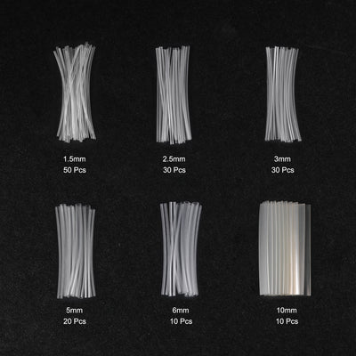 Harfington 150pcs 2:1 Heat Shrink Tubing Kit, Heat Shrink Tubes Wire Wrap Clear 1/16" 3/32" 1/8" 3/16" 1/4" 3/8"